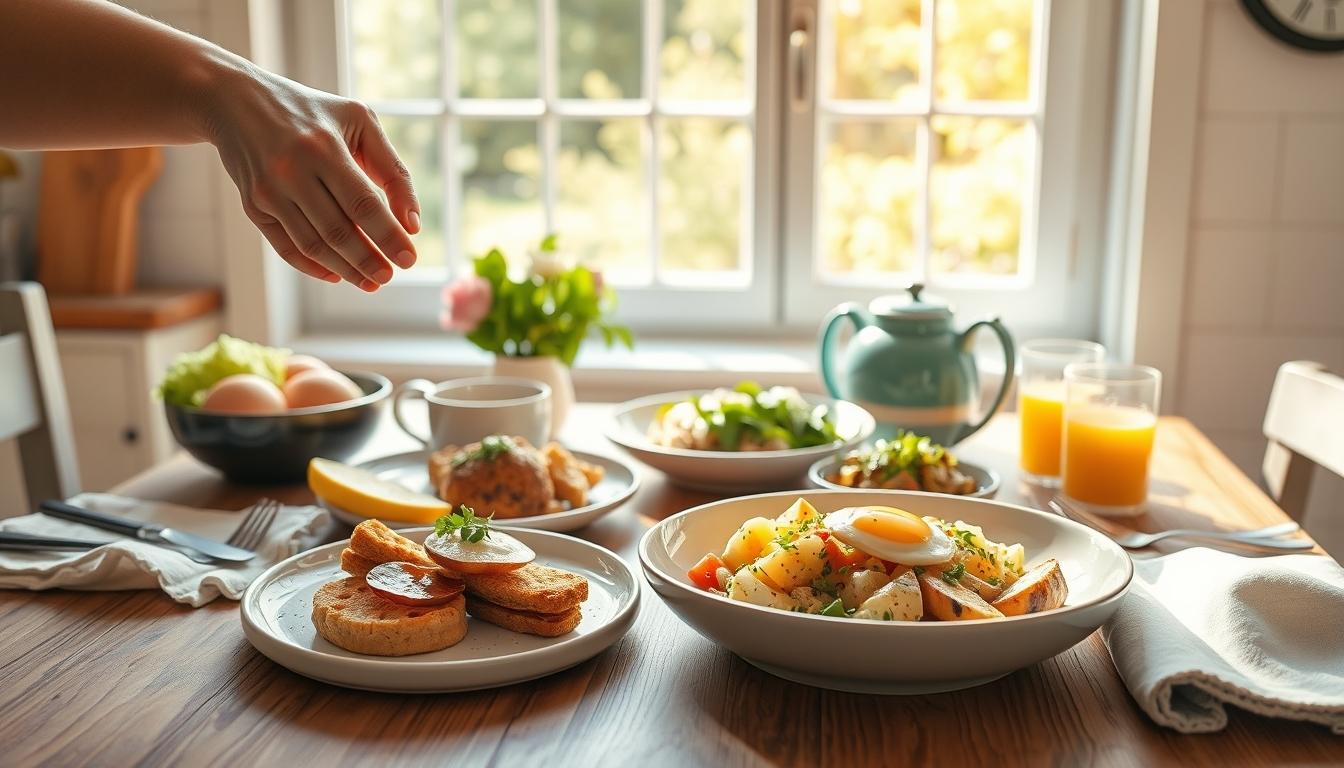 Home cook preparing ingredients in the kitchen